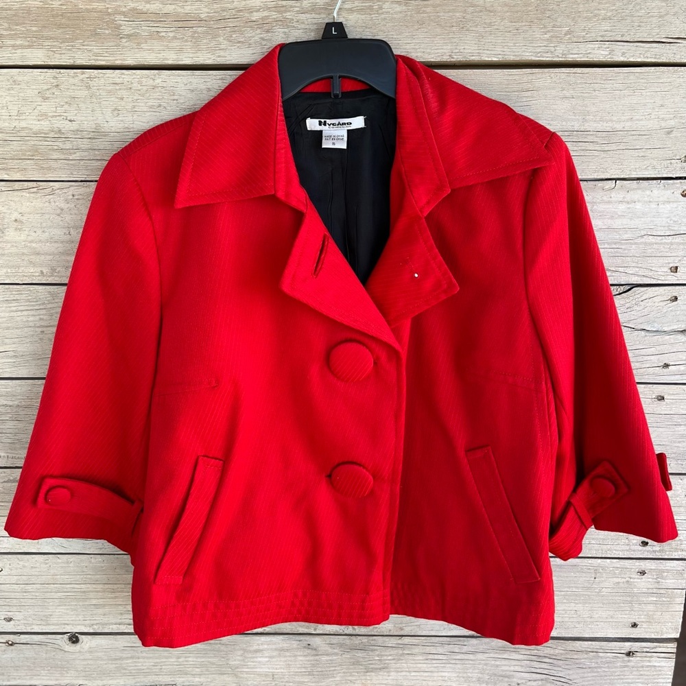Nygaurd collection hot red jacket. Sz16